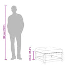 vidaXL tömör duglászfenyő kerti lábzsámoly párnákkal