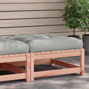 vidaXL tömör duglászfenyő kerti lábzsámoly párnákkal