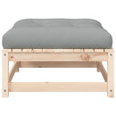 vidaXL 2 db tömör fenyőfa kerti lábtartó párnával