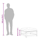 vidaXL 2 db tömör fenyőfa kerti lábtartó párnával