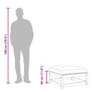 vidaXL 2 db viaszbarna tömör fenyőfa kerti lábtartó párnákkal