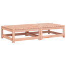 vidaXL 2 db tömör fenyőfa kerti lábzsámoly párnával