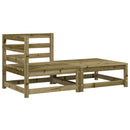 vidaXL kerti sarokkanapé párnákkal és lábtartóval