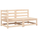 vidaXL 2 személyes tömör fenyőfa kerti kanapé párnával