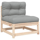 vidaXL kerti karfa nélküli kanapé párnával és lábtartóval