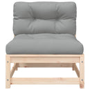 vidaXL kerti karfa nélküli kanapé párnával és lábtartóval