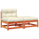 vidaXL kerti karfa nélküli kanapé párnával és lábtartóval