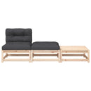 vidaXL kerti karfa nélküli kanapé párnával és lábtartóval