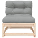 vidaXL kerti karfa nélküli kanapé párnával és lábtartóval