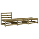 vidaXL kerti karfa nélküli kanapé párnával és lábtartóval