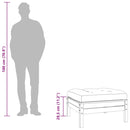 vidaXL 2 db viaszbarna tömör fenyőfa kerti lábtartó párnákkal