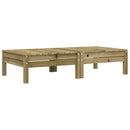 vidaXL 2 db impregnált fenyőfa kerti lábzsámoly párnával