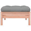 vidaXL háromszemélyes kerti kanapé párnával és lábzsámollyal