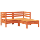 vidaXL kétszemélyes kerti kanapé párnával és lábzsámollyal