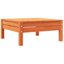 vidaXL tömör fenyőfa kerti kanapé párnával és lábtartóval