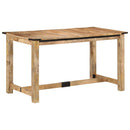 vidaXL tömör mangófa étkezőasztal 140 x 70 x 75 cm