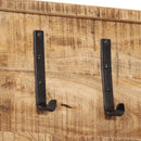 vidaXL tömör mangófa falra szerelhető ruhafogas 5 akasztóval