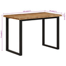 vidaXL tömör mangófa étkezőasztal 110 x 55 x 75 cm