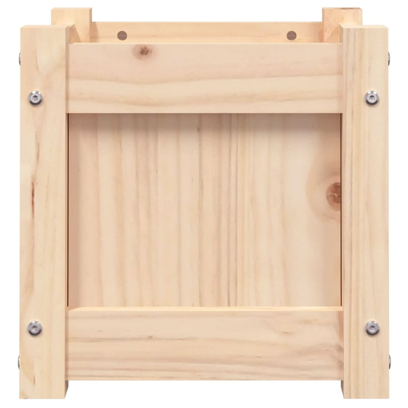 vidaXL tömör fenyőfa kerti virágtartó 31 x 31 x 31 cm