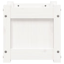 vidaXL 2 db fehér tömör fenyőfa virágláda