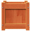 vidaXL viaszbarna tömör fenyőfa kerti virágláda 31 x 31 x 31 cm