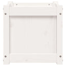 vidaXL fehér tömör fenyő kerti virágláda 40x40x40 cm