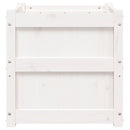 vidaXL 2 db fehér tömör fenyőfa virágláda