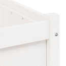 vidaXL 2 db fehér tömör fenyőfa virágláda