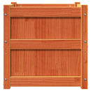 vidaXL viaszbarna tömör fenyőfa kerti virágláda 50 x 50 x 50 cm