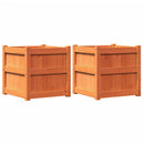 vidaXL 2 db viaszbarna tömör fenyőfa kerti virágláda