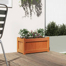 vidaXL viaszbarna tömör fenyőfa kerti virágláda 60 x 31 x 31 cm