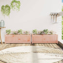 vidaXL 2 db tömör duglászfenyő kerti virágláda