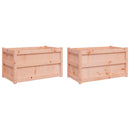 vidaXL 2 db tömör duglászfenyő kerti virágláda