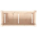 vidaXL tömör fenyőfa kerti virágláda lábakkal 70 x 31 x 70 cm