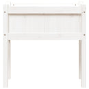 vidaXL fehér tömör fenyő kerti virágláda 70 x 31 x 70 cm