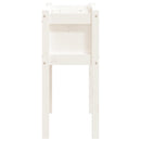 vidaXL fehér tömör fenyő kerti virágláda 70 x 31 x 70 cm