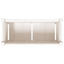 vidaXL fehér tömör fenyő kerti virágláda 70 x 31 x 70 cm