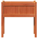 vidaXL 2 db viaszbarna tömör fenyő kerti virágláda lábakkal