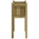 vidaXL 2 db impregnált fenyőfa kerti virágláda lábakkal