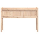 vidaXL 2 db tömör fenyőfa virágláda lábakkal