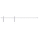 vidaXL tömör fenyőfa tolóajtó fémszerelék szettel 70 x 210 cm