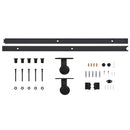 vidaXL tömör fenyőfa tolóajtó fémszerelék szettel 85x210 cm