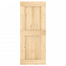 vidaXL tömör fenyőfa tolóajtó fémszerelék szettel 85x210 cm