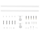 vidaXL tömör fenyőfa tolóajtó fémszerelék szettel 85x210 cm