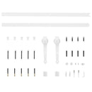 vidaXL tömör fenyőfa tolóajtó fémszerelék szettel 90 x 210 cm