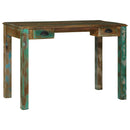 vidaXL Íróasztal Barna 112 x 55 x 76 cm Szilárd Újrahasznosított Fa