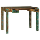 vidaXL Íróasztal Barna 112 x 55 x 76 cm Szilárd Újrahasznosított Fa