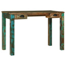 vidaXL Íróasztal Barna 112 x 55 x 76 cm Szilárd Újrahasznosított Fa
