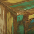vidaXL Széf fiókkal Barna 80 x 30 x 65 cm Szilárd Újrahasznosított Fa