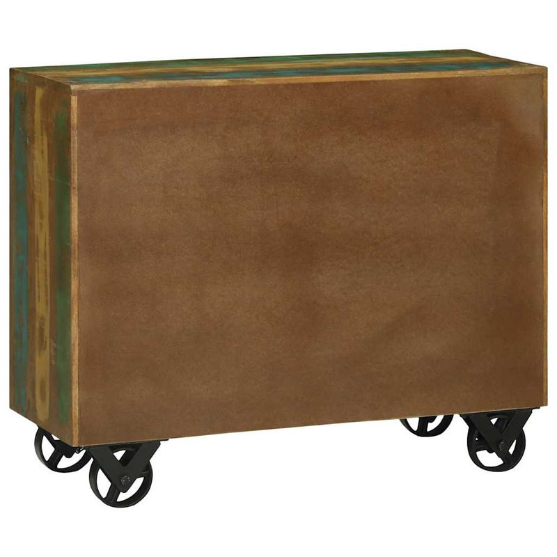 vidaXL Széf fiókkal Barna 80 x 30 x 65 cm Tömör újrahasznosított fa
